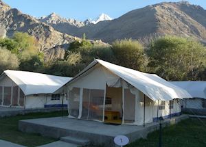 Deluxe tent at Desert Himalaya, Nubra Valley