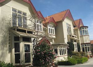 Exterior of Eliza's manor boutique hotel