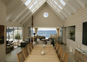 The dining room, The Boatshed, Waiheke Island
