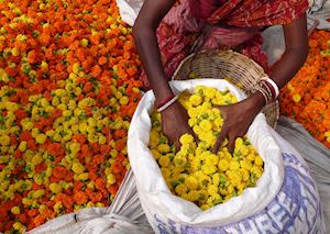 Flower Market, Calcutta