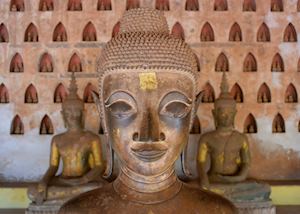 Buddha head in Wat Sisaket, Vientiane