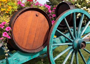 Wine barrel, Châteauneuf-du-Pape