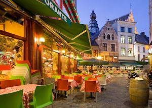 Sidewalk restaurants opening in Antwerp