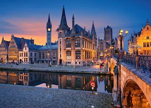 Ghent at night, Belgium