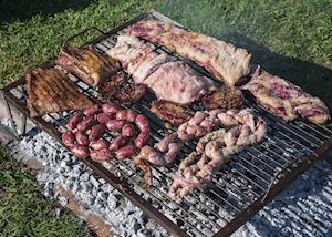 Argentinian BBQ of several types of meats