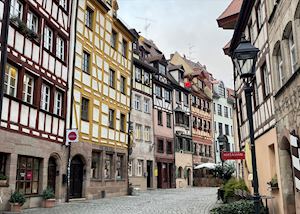 Painted half-timbered houses