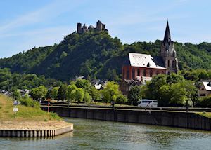 Castle Hotel Schoenburg over the Rhine