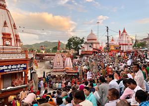 Aarti prayer ceremony, Haridwar