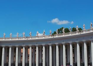 Saint statues of St Peter's Square