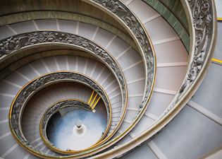 Staircase, Vatican museum, Rome