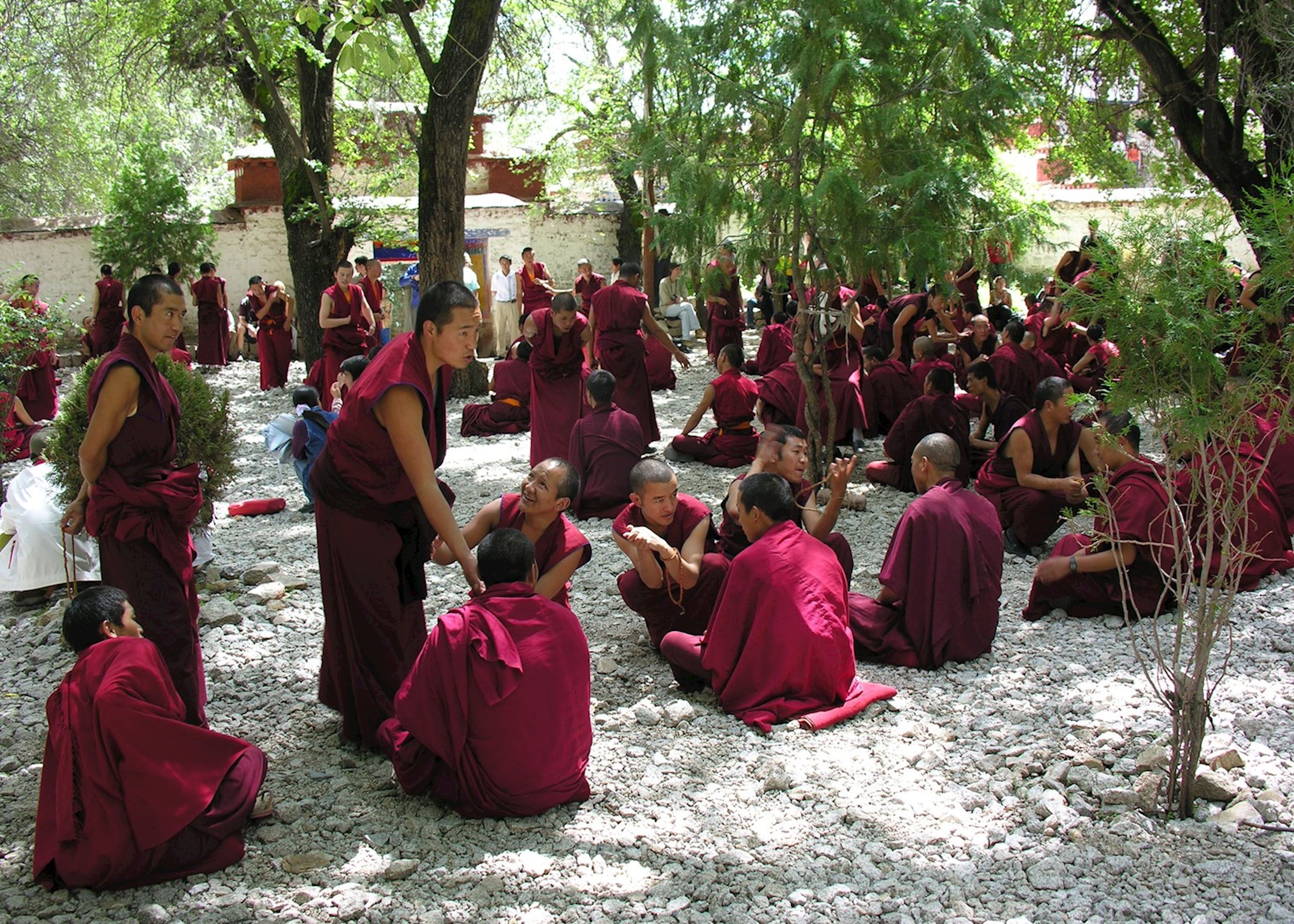 Monks at Sera Monastery, Lhasa Monks at Sera Monastery, Lhasa