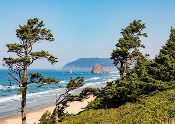 Haystack Rock and Cannon Beach, Oregon
