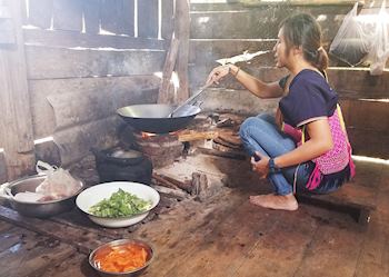 Local cuisine in Pa Kao Lam