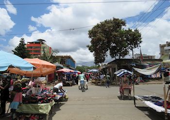 Market street in Arusha