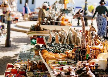 A typical market stall in Cape Town