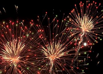 Fireworks during Bonfire Night