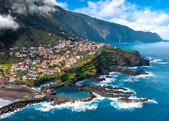 Aerial view of Seixal, Madeira