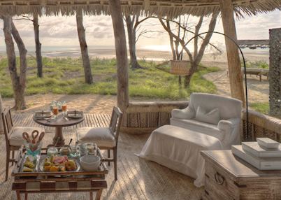 Banda lounge area,Mnemba Island Lodge,Tanzania