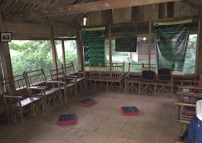 The meetinghouse and dining room on the Nam Nern Night Safari