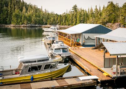 Farewell Harbour Lodge dock, Berry Island