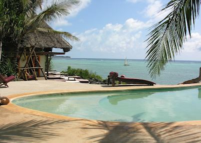 Pool and view, Matemwe Bungalows