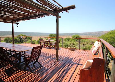 Amakhala Woodbury Tented Lodge. Viewing Deck