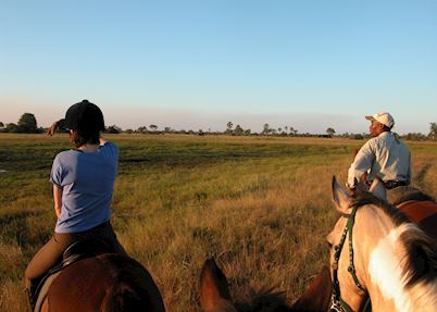 Riding safari from Macatoo Camp, Abu Concession
