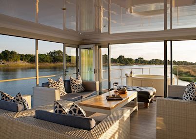 Lounge area, Chobe Princess