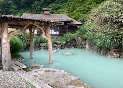 Thermal pool, Tsurunoyu Ryokan