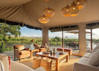 Lounge area, Rekero Tented Camp