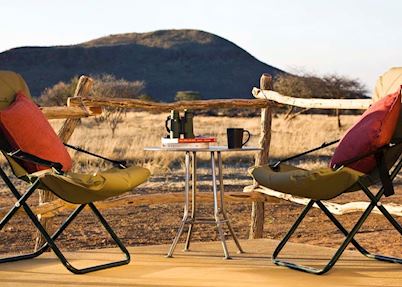Mountain View Room Veranda, Okonjima Main Camp