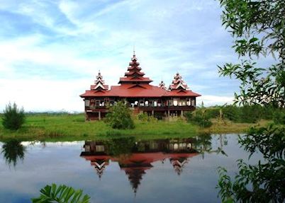 The traditional restaurant at Mrauk U Princess, Mrauk U
