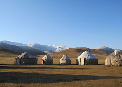 Traditional Yurt on the South Shore, Song-Kul Lake