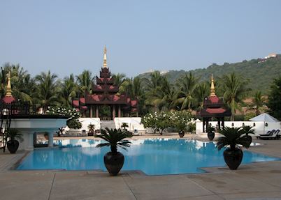 Swimming pool at the Mandalay Hill Resort, Mandalay