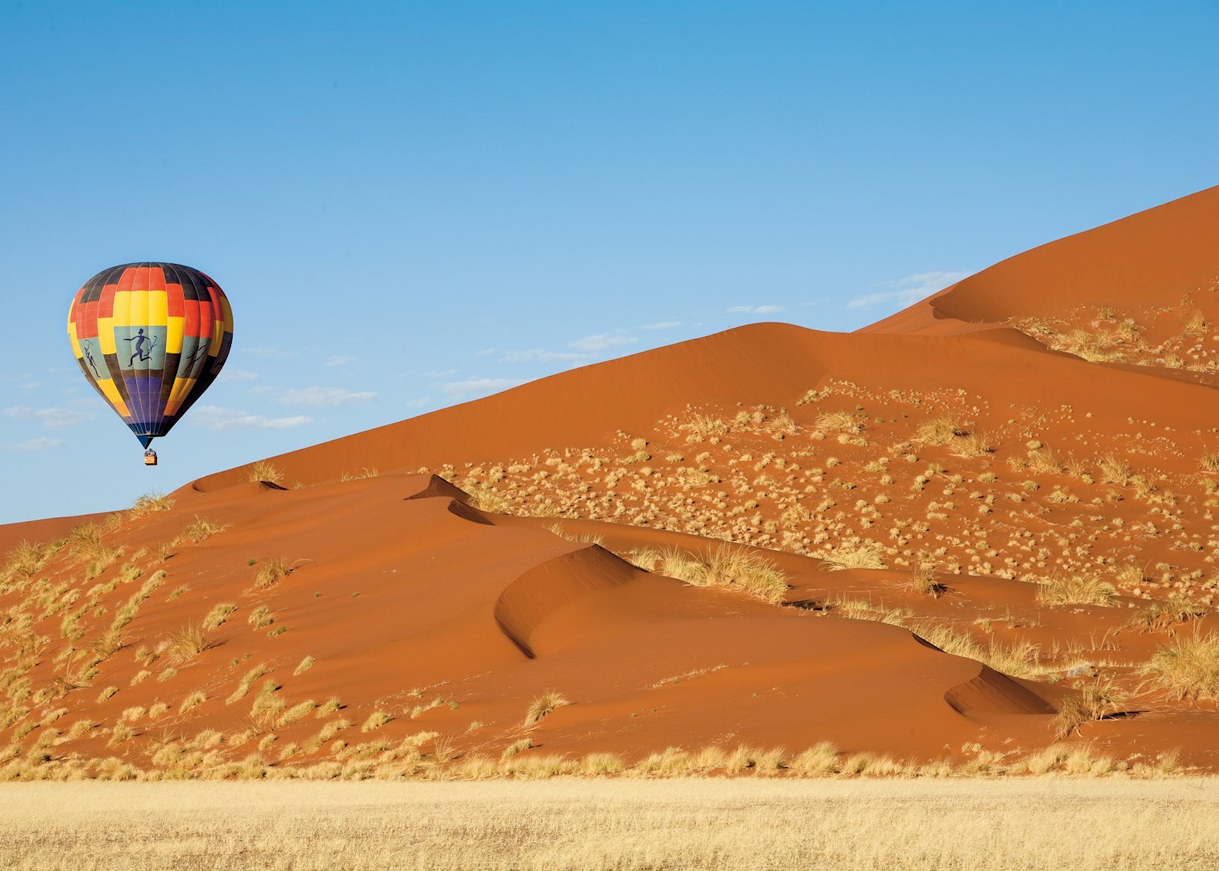 Hot air ballooning at Sossusvlei, Namibia Hot air ballooning at Sossusvlei, Namibia