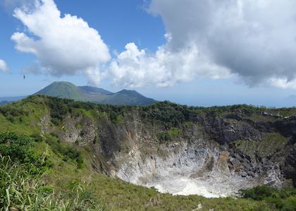 View from crater at Mount Mahuwahu