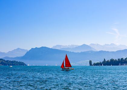 Sailing on Lake Lucerne