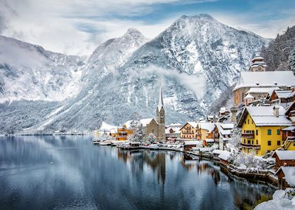 Snow-covered Hallstatt