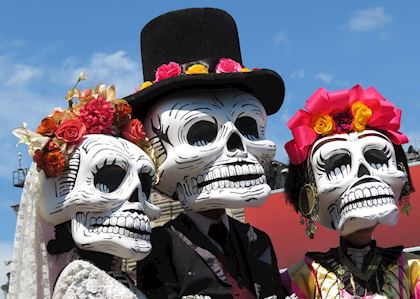 Day of the Dead parade in Mexico City