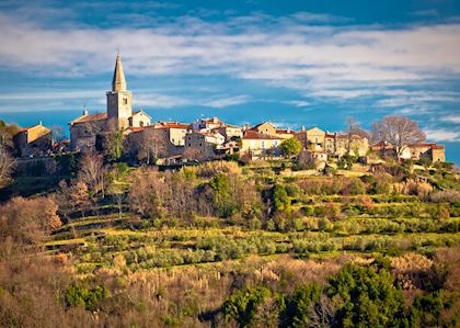 Hilltop town of Grožnjan, Istria