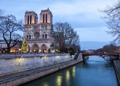 Notre Dame Cathedral at Christmas, Paris