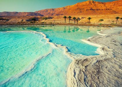 The Dead Sea Salt Shore, Israel