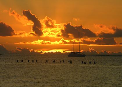 Sunset, Tahiti
