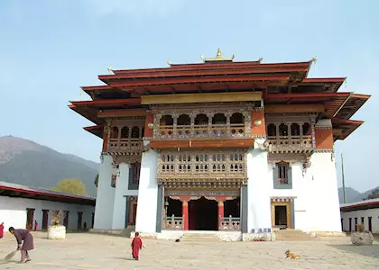 Gangtey monastery, Phobjikha Valley, Bhutan