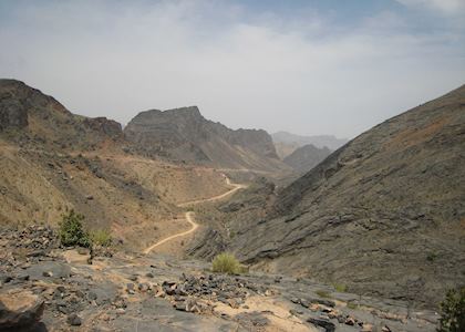 Travelling through Wadi Bani Auf