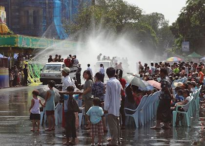 Thingyan - Water Festival of Burma (Myanmar)