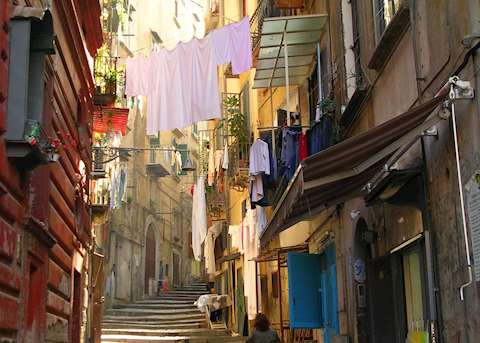 Residential street scene, Naples Residential street scene, Naples