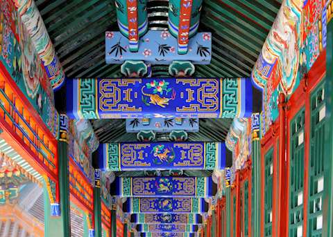 Pavillion Detail, Summer Palace, Beijing Pavillion Detail, Summer Palace, Beijing