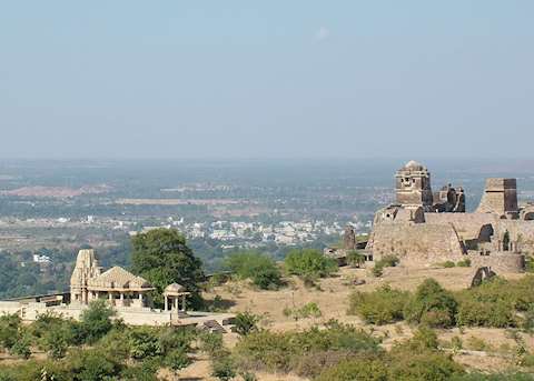 View from the Victory Tower, Chittorgarh View from the Victory Tower, Chittorgarh