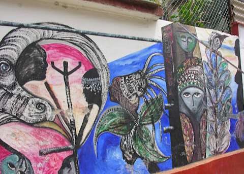 Murals in Callejon Hamel, Havana Murals in Callejon Hamel, Havana